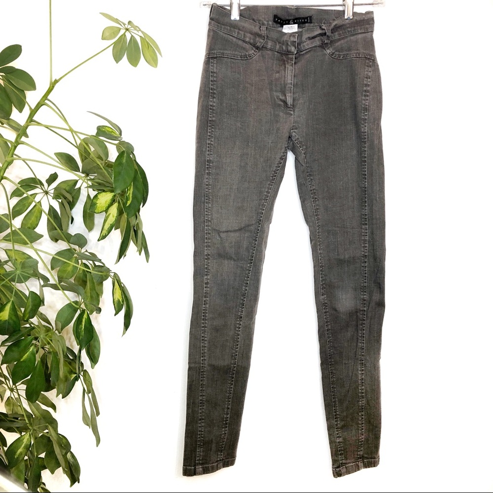 TAVAN & MITTO Dark Grey Slimming Jeans